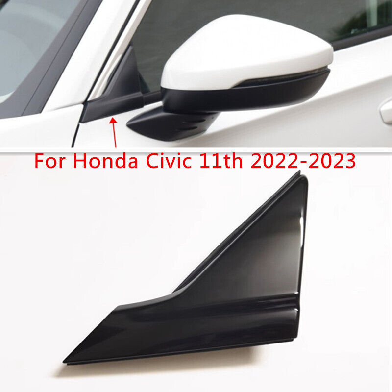 Exterior Left Side Window Molding Triangle Trim for Honda for Civic 11th 2022-2023