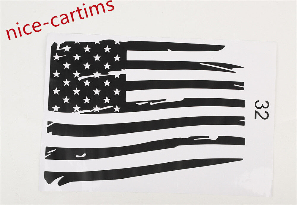 for Dodge for Ram 1500 2009+ PVC Black Rear Middle Small Window Sticker Decals Cover