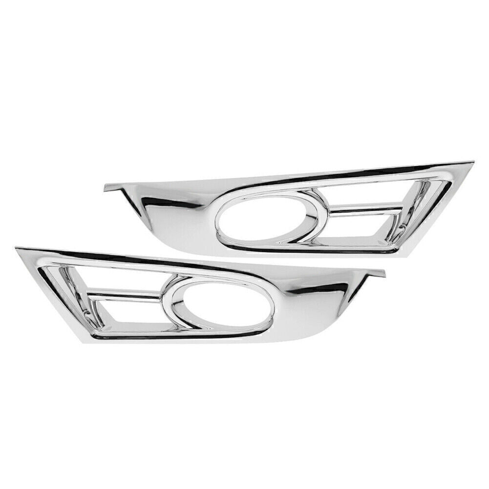 Pair Front Fog Light Cover Trim Decoration Fit for Honda CRV CR-V 2017 2018 Chrome
