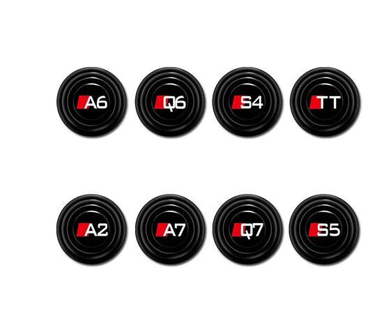 4-pack of car shock absorber anti-collision stickers suitable for Audi Sline A1 A2 A3 for A4 for A5 for A6