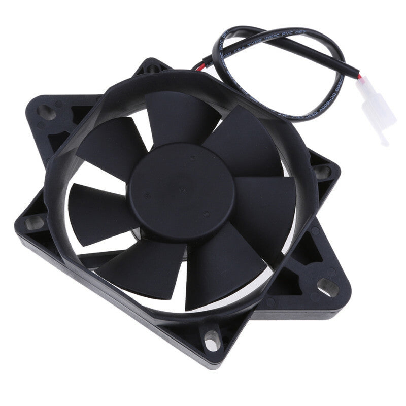 Motorcycle ATV Quad Buggy Oil Cooler Water 160mm Radiator Electric Cooling Fan