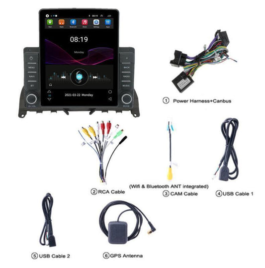 9.5 Android 10.1 2+32GB For 07-10 for Mercedes-Benz C Class W204 S204 Car Radio GPS
