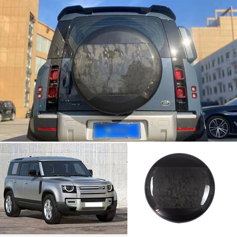 Trunk Spare Camouflage Dry Carbon Fiber for Land Rover for Defender 20-23 Tire Cover