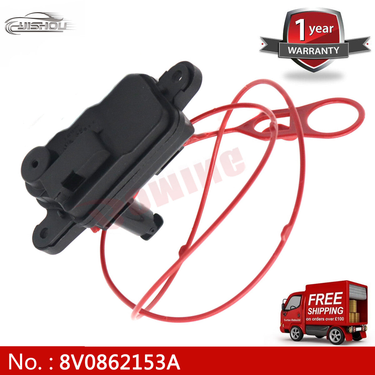 8V0862153A is suitable for Audi 2010-2020 A1 A7 for A8 Q3 Q7 fuel filler cap door lock actuator motor.
