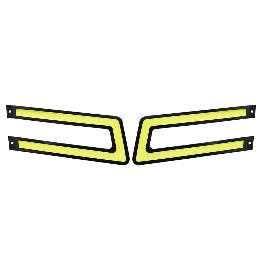 12V White COB DRL LED Daytime Running Light For Universal Car Driving Fog Lamp