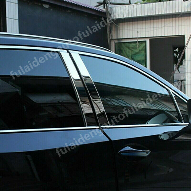 For RX350 RX450H 2016-2021 Chrome Steel Door Trim Window Pillar Posts Cover Trim