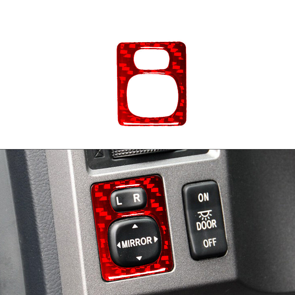 Red Mirror Contral Type A Frame Trim Carbon Fibre for Toyota Tundra 2007-2013