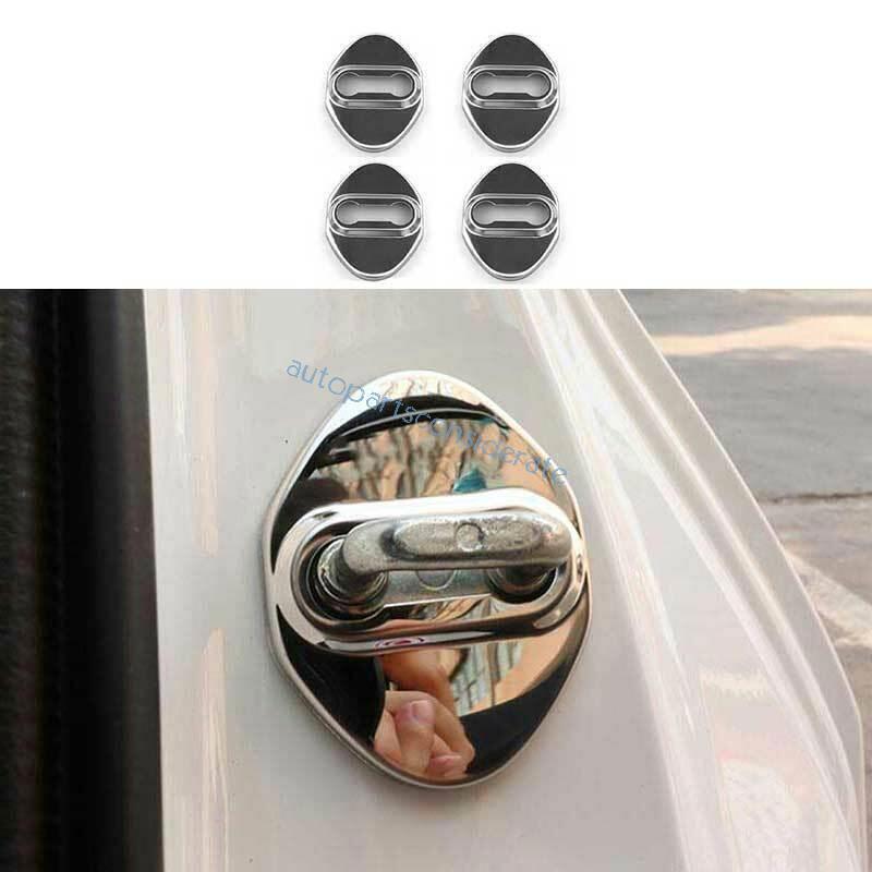 for Toyota CHR C-HR 2018-22 Chrome Steel Door Lock Buckle Protect Cover Trim 4X