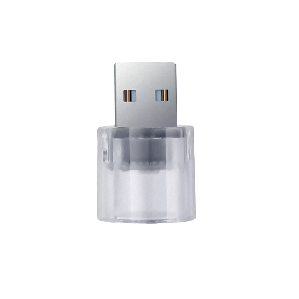 2Pcs x 7 Color Car Interior Accessories for Mini LED USB Light Neon Atmosphere Parts