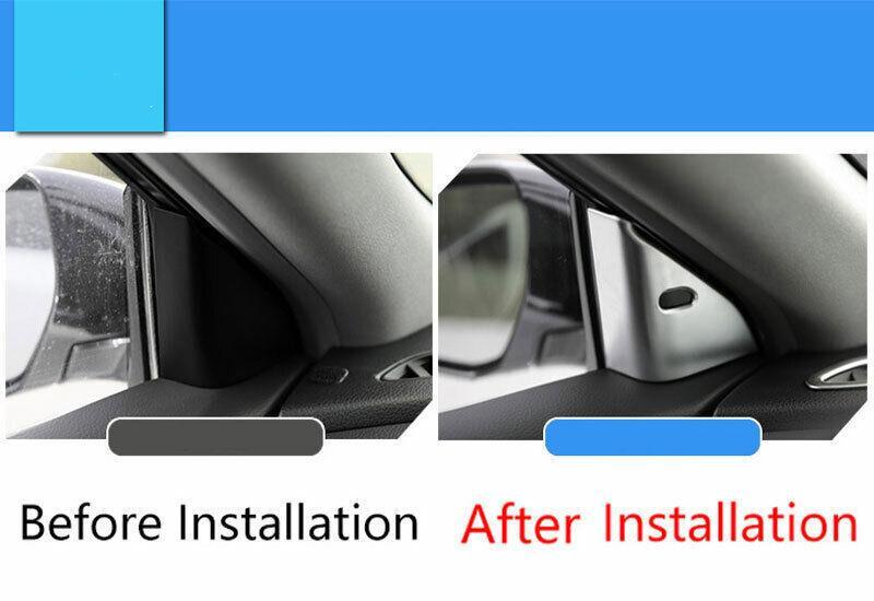 for Nissan Altima Teana 13-2018 Matte Silver Front Triangle A Pillar Cover Trim
