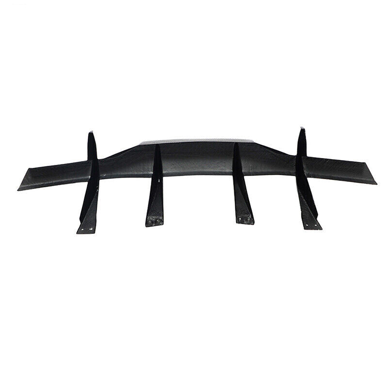 For 20-23 for Chevy for Corvette C8 Gloss Black Stingray Add-On Rear Bumper Diffuser Fin