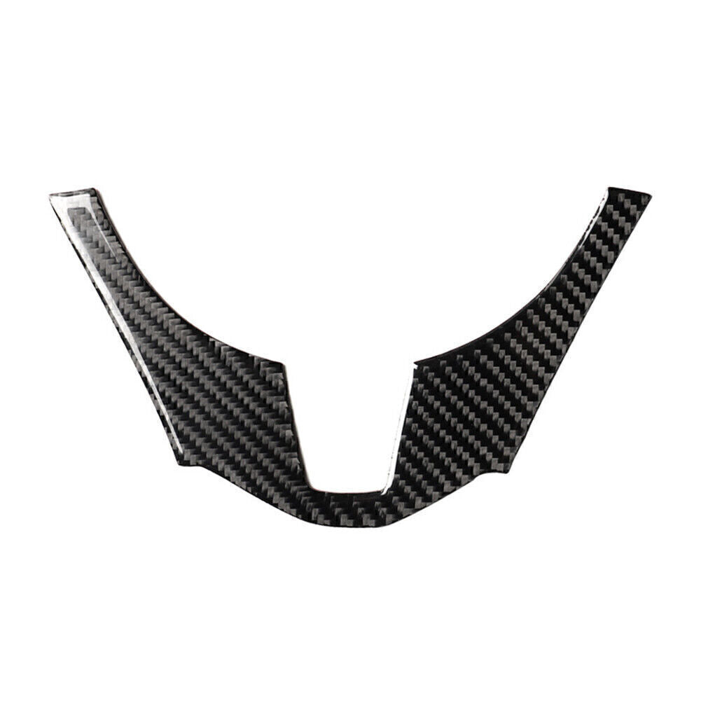 Interior Steering Wheel Trim Cover for Mazda 3 Axela 2014 2015 2016 Carbon Fiber