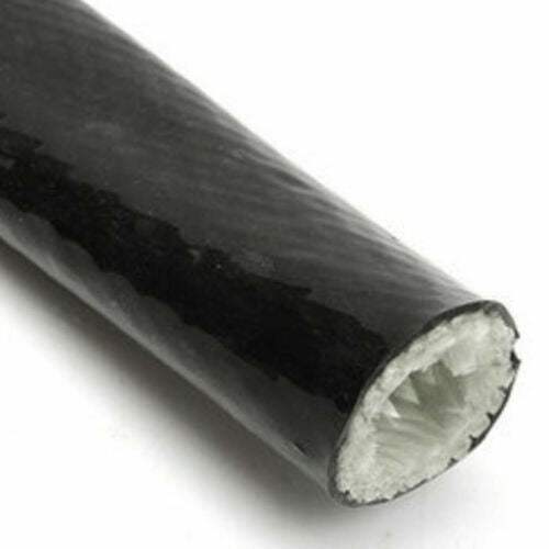 3-foot fireproof braided flame insulation cover, 3/4-inch ID, suitable for 10AN oil fuel line cable.