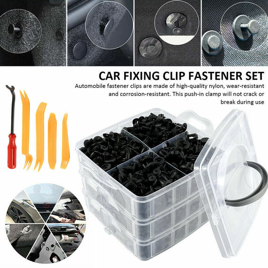 750X Car Retainer Clips Auto Fasteners Push Trim Clips Pin Rivet Bumper Kit