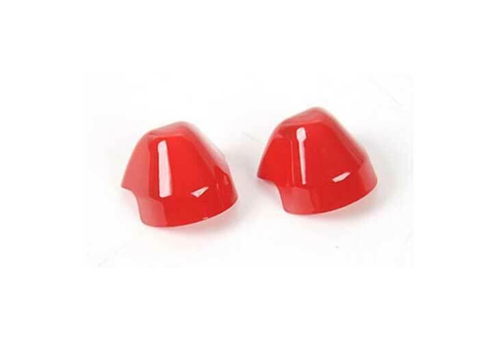 Fit for Ford for Mustang 2015-2022 Paint Red for Seat Belt Adjustment Cover Trim 2PCS