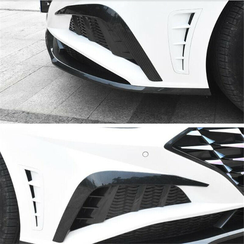 Carbon fiber front fog light bezel trim for the 2020 for Hyundai Sonata - 21