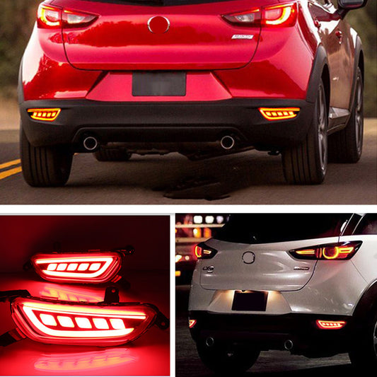 For 2016-21 for Mazda CX-3 CX3 Rear Bumper decoration lamp led brake light Refit 2X