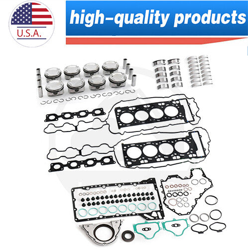 Full Engine Rebuild Kit N63 for BMW 750i X5 X6 650i F06 F12 .4L 278030 2317
