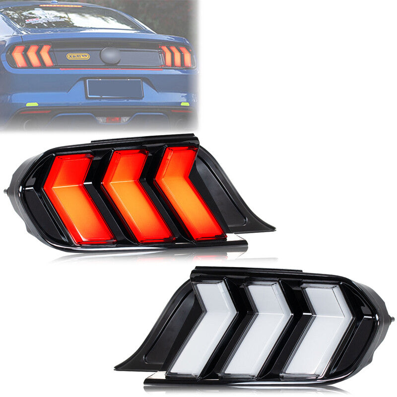 2-Pack LED Taillights for Ford for Mustang 2015-2023 Animated Sequence Rear Lights