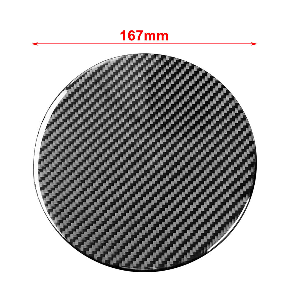 Carbon Fiber Look Red Fuel Tank Panel Cover Trim for Toyota Tundra 2014-2021 15
