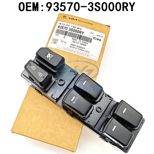 935703S000RY Front Power Window Main Switch for Hyundai Sonata i45 2011-2015