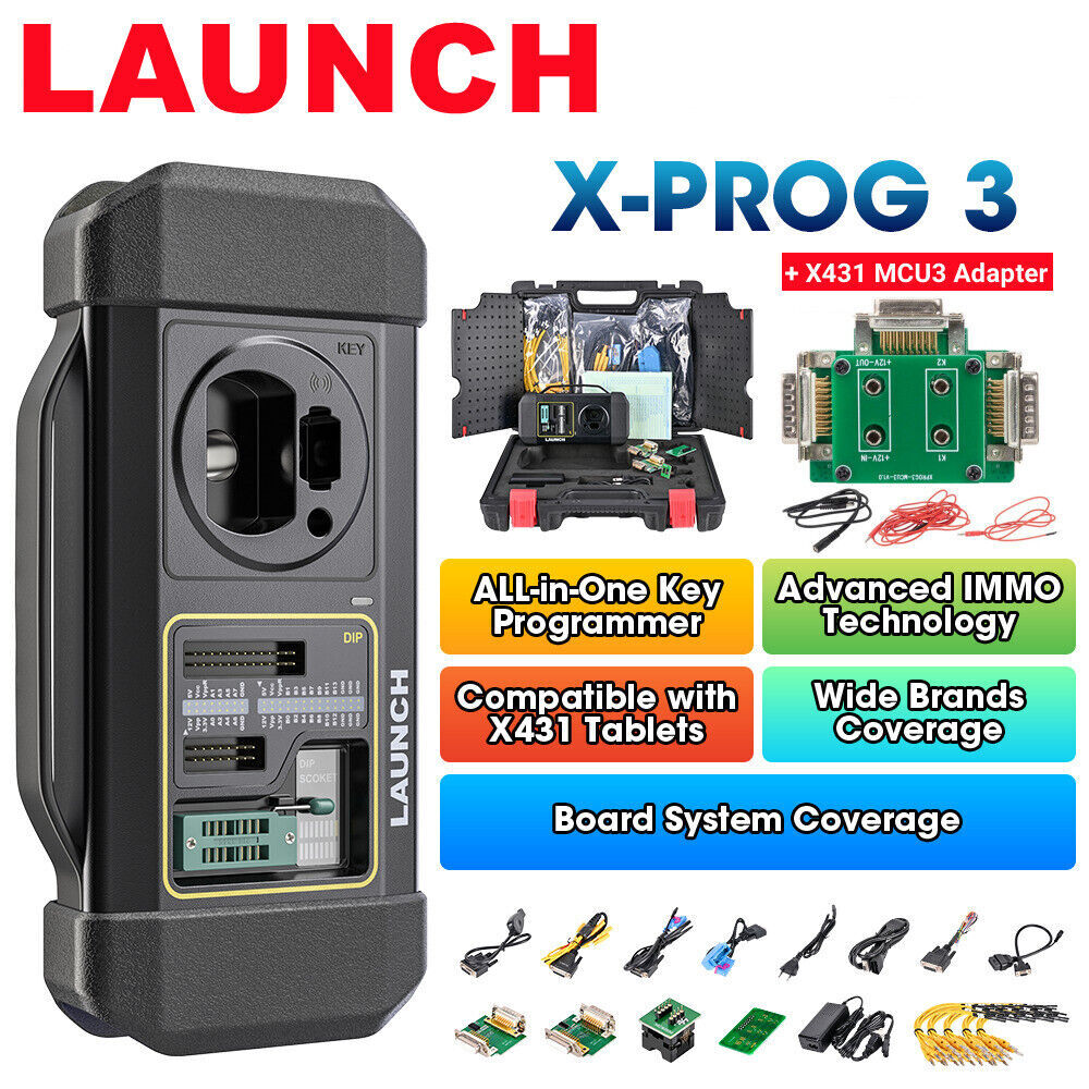 Launch X431 X-Prog 3 Immobilizer Progarmming Chip Reader  X431 MCU3 Adapter