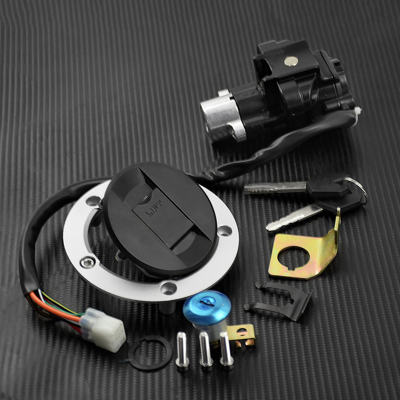 Ignition Switch for Seat Gas Cap Lock Fit for Suzuki DL650 V-Strom '12-'15 GSX650 08