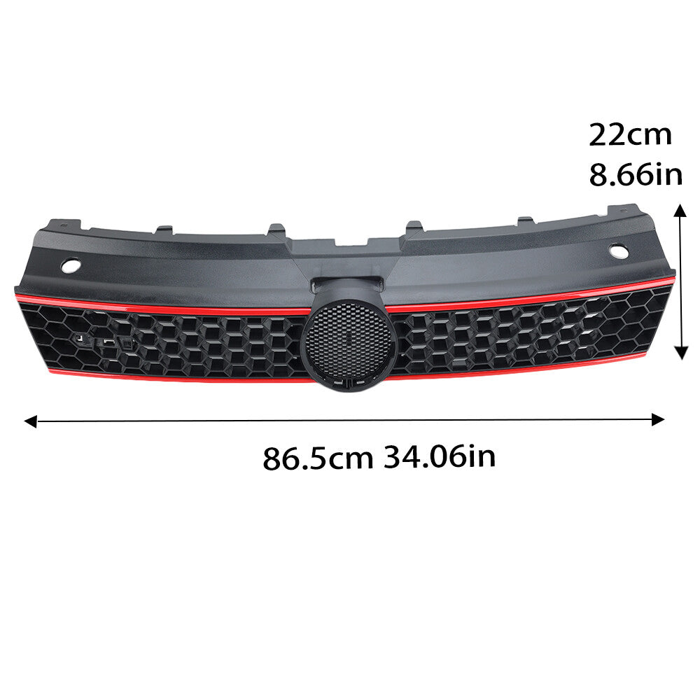 F¨¹r for VW Polo GTI 14-18 Frontgrill K¨¹hlergrill K¨¹hlergitter Grill Vorne Schwarz