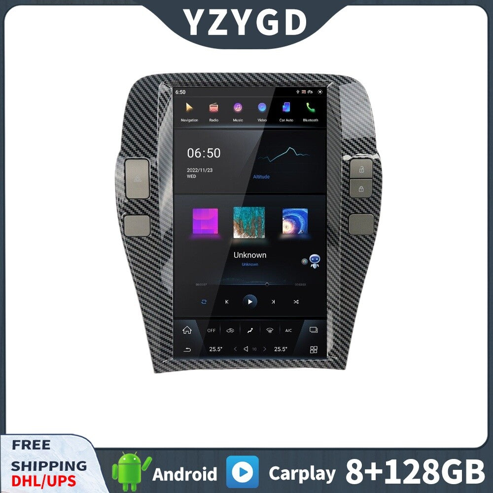 for Chevrolet Camaro 2010-2015 Car Radio CarPlay Stereo Receiver 128GB Screen