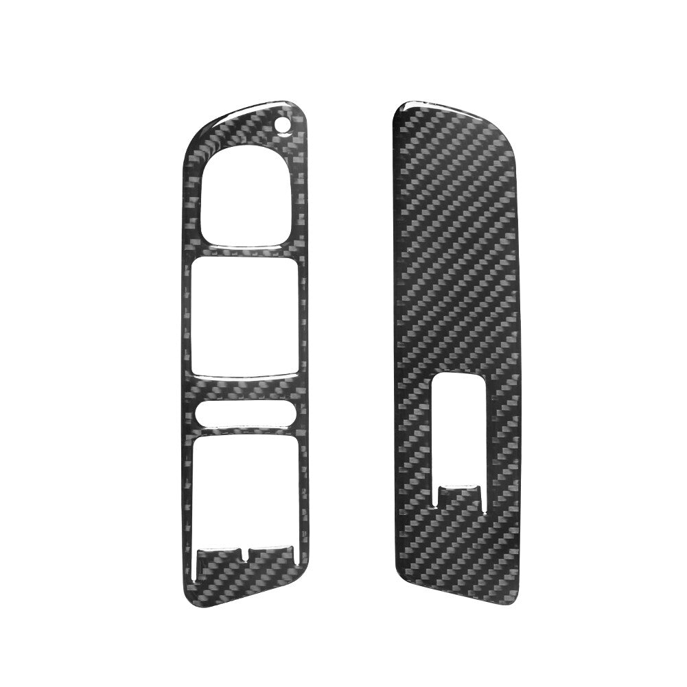 Carbon Fiber Front Power Window Switch Trim for Volkswagen for Tiguan 2013-17