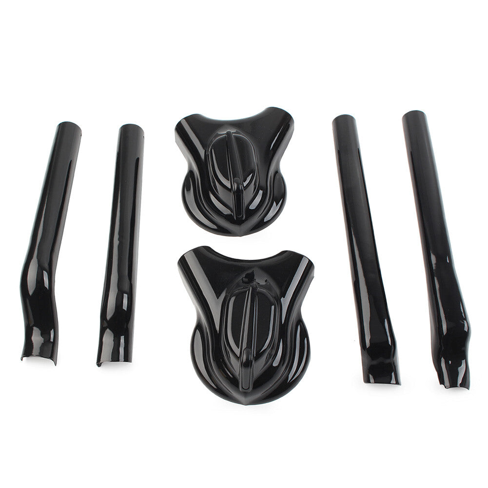 Hintere Phantomschwingen-Achsabdeckungskit f¨¹r for Harley Softail FXST FXSTC Schwarz