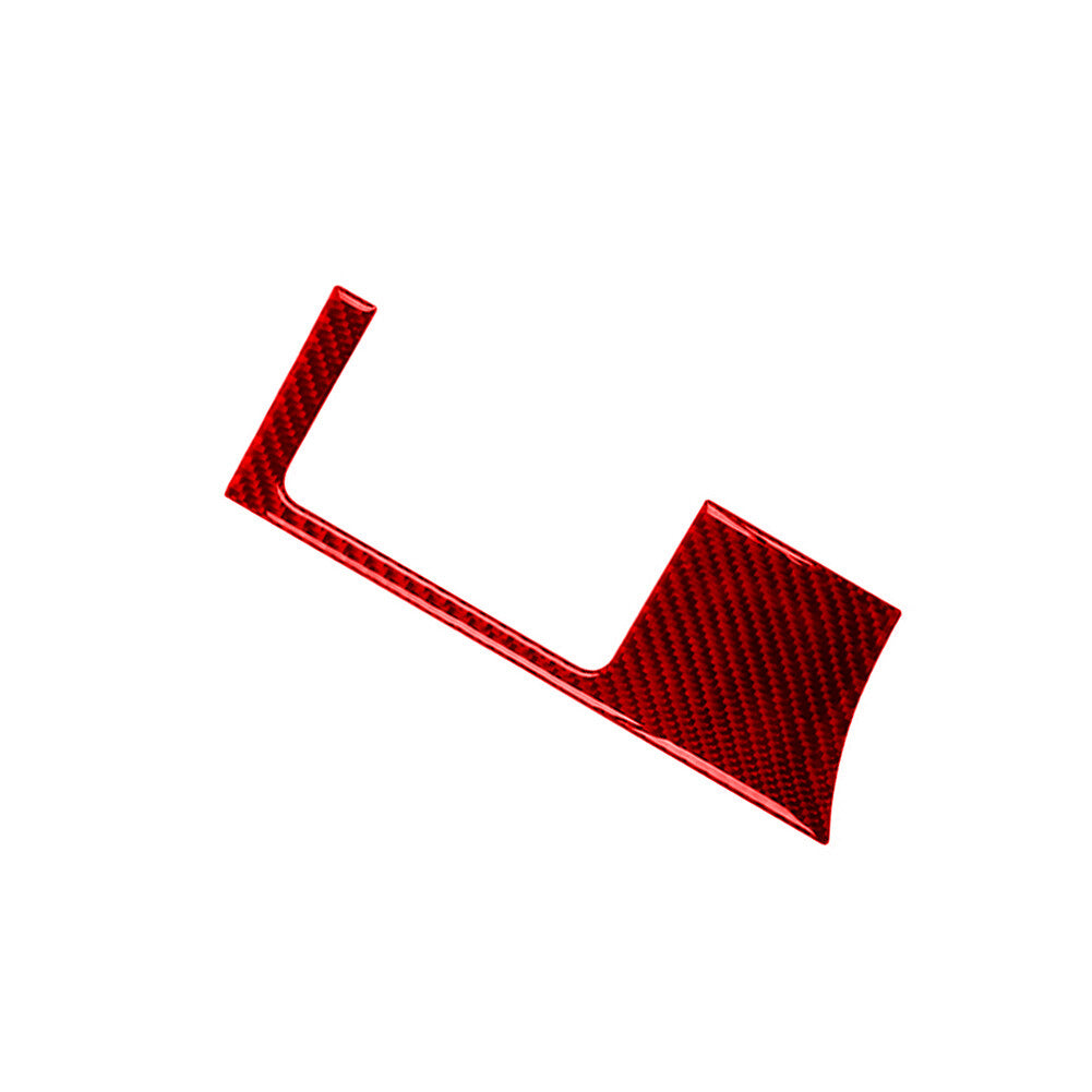 Red Carbon Fiber Headlight Control Outer Panel Cover for Mercedes Benz M-class