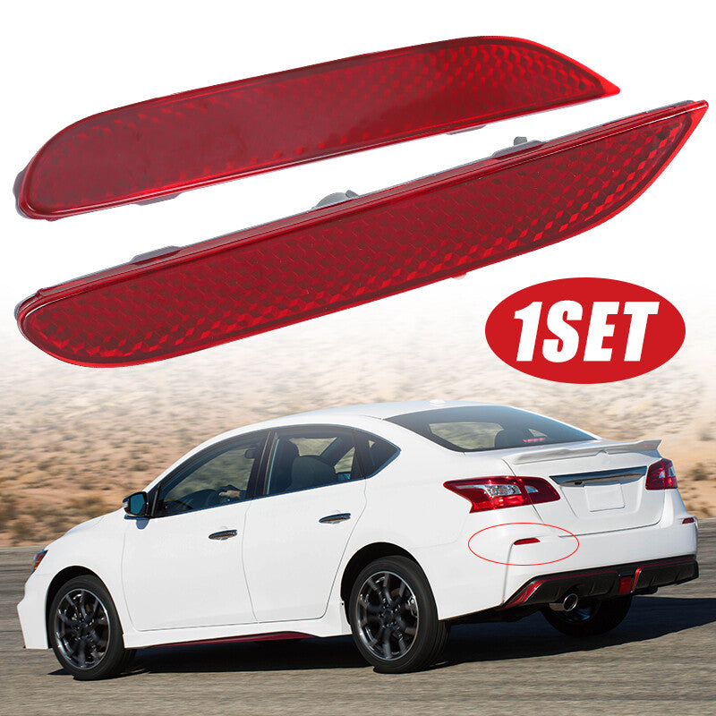 Rear Bumper Reflector Assembly Red Left Right Side FOR 2019-2020 for Nissan Altima