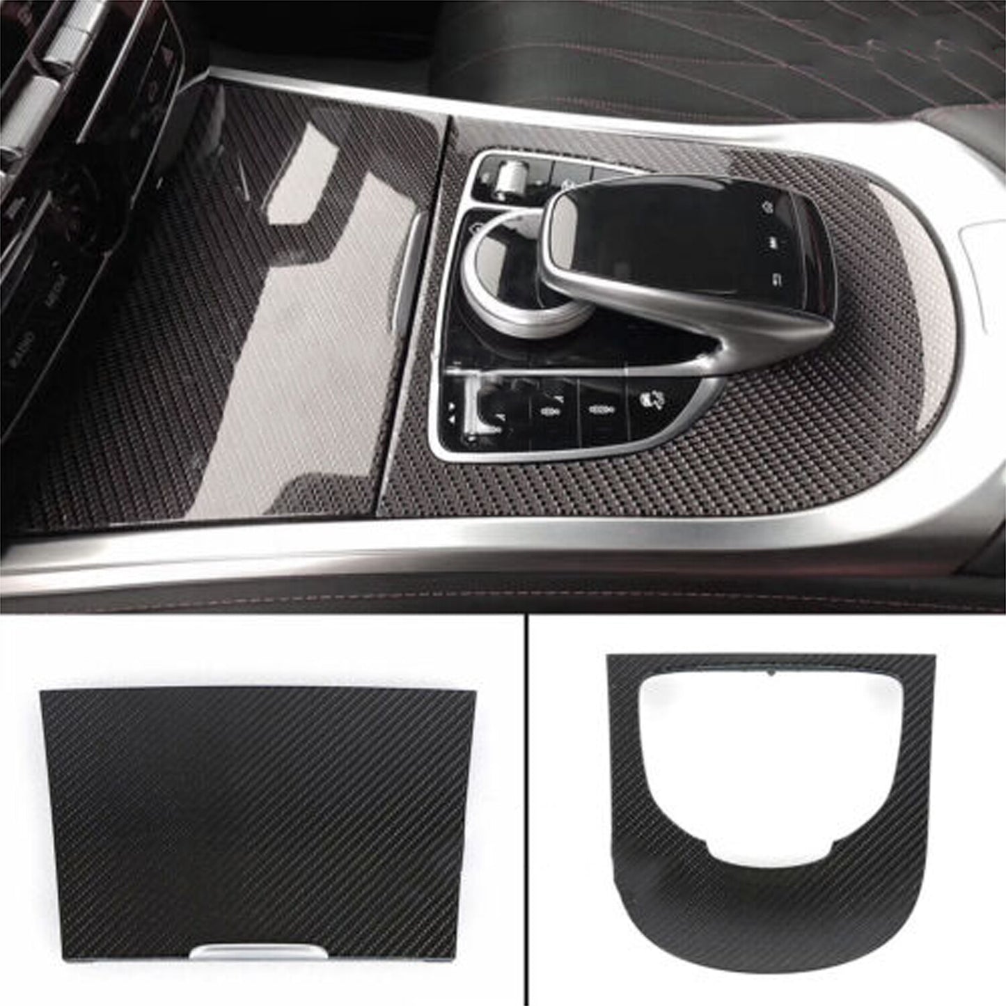 Replace Real Carbon Fiber Interior Console Trim For 18-21 for Benz W464 G63 G65 G550