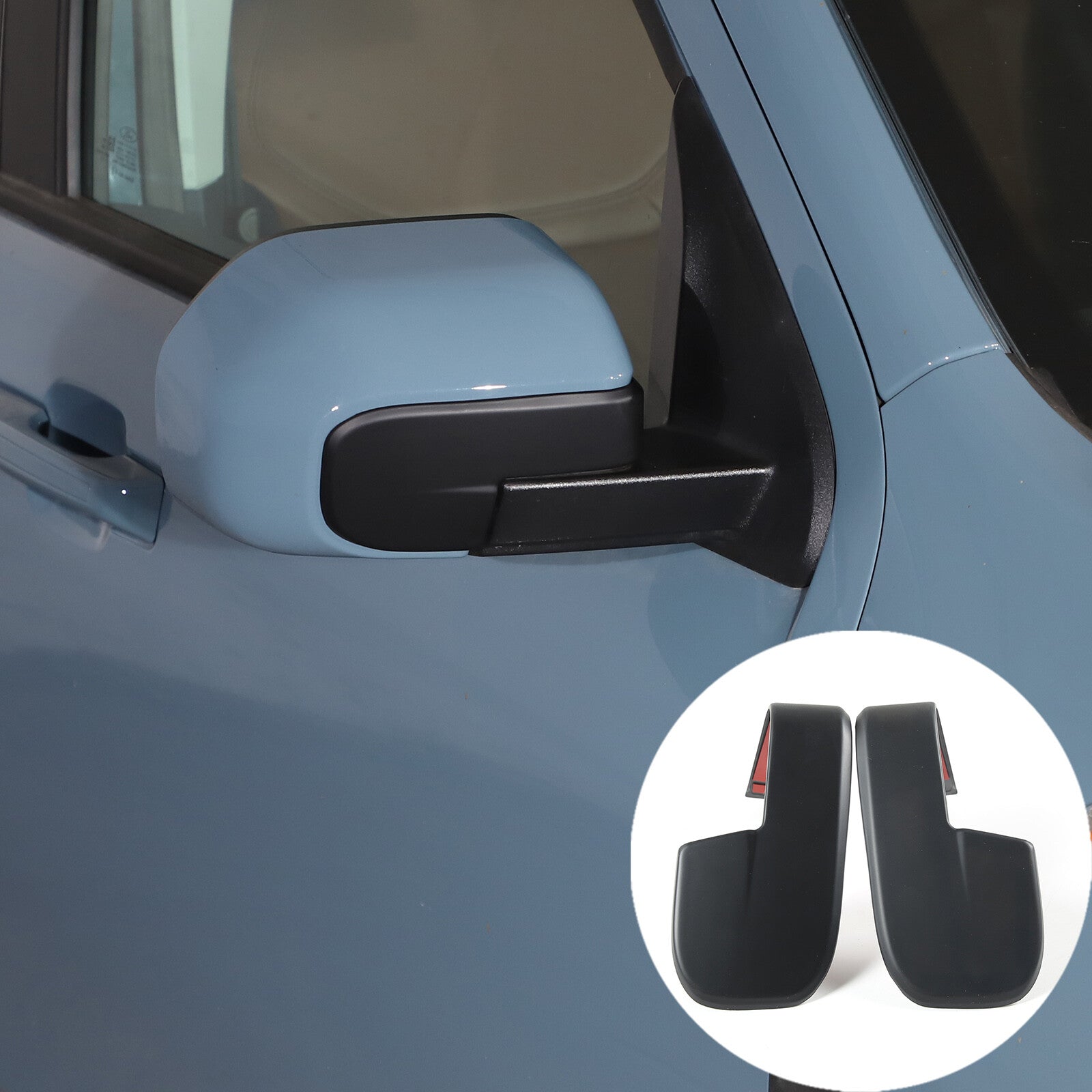8-Piece Pack of ABS Carbon Fiber Exterior Door Handle Covers for Subaru WRX 2021-2023