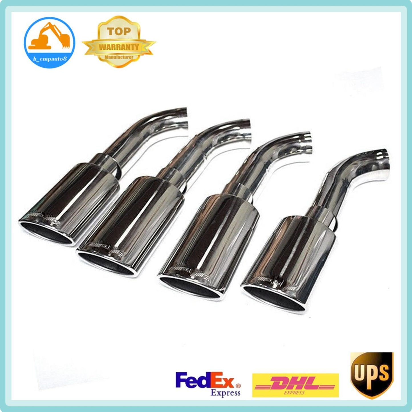 8X Exhaust Muffler Pipe Tips for Mercedes-Benz W464 G500 G550 G63 G Class 16~19