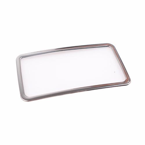 for Toyota for Corolla 2014-2018 Chrome Steel Rear Anti-Kick Panel Storage Box Trim