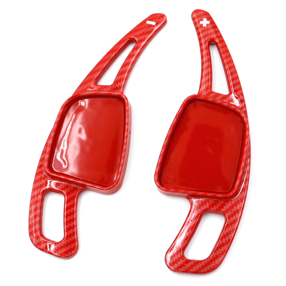 Pair Steering Wheel Shift Paddle Shifter Extension Red for Audi A3 A4 A5 S3 S4