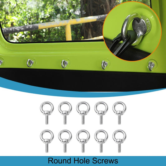 Tie-Down Anchors Ring Buckle Hole Screws Hook Nut Bolt for Suzuki for Jimny 2019-24