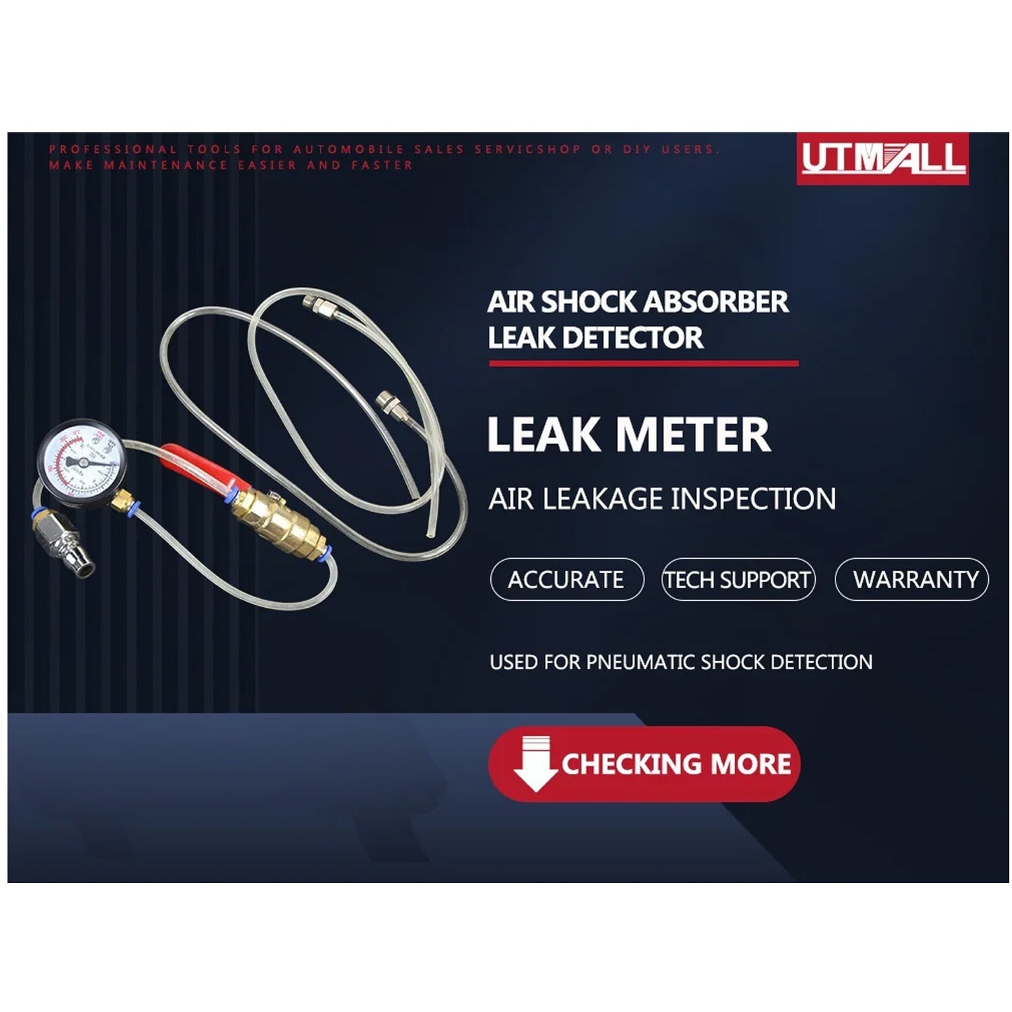 Air suspension leak detector, air suspension leak tool leak detector