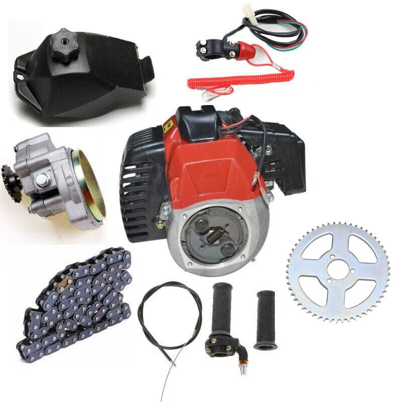 2 Stroke 49cc 50cc Pull Start Engine Motor kit for Quad Dirt Bike ATV Scooter