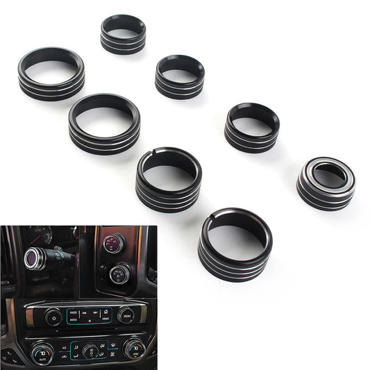 Center Console Air Conditioner Switch Button Knob Trim Black for Chevrolet for GMC