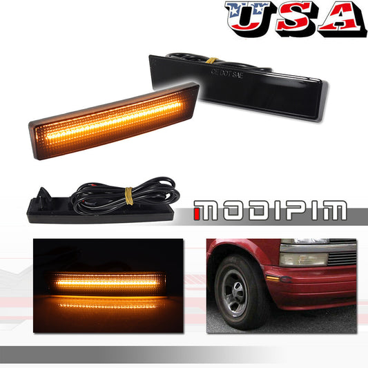 Two smoke amber side marker parking lights for 95-05 for Chevrolet Astro/ for GMC Safari Van