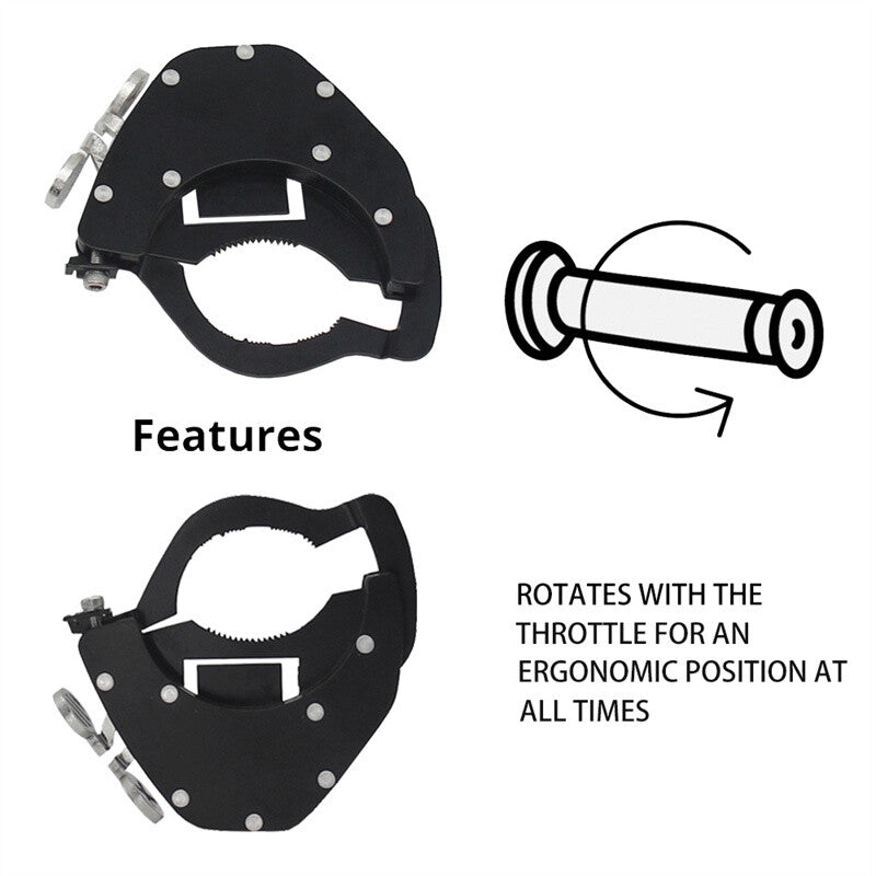 Motorcycle Cruise Control Throttle Assist, Stainless,Throttle Lock, Bottom Kit