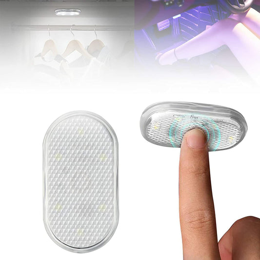 Car USB Rechargeable LED Touch Light Wireless Auto Roof Reading for Mini Night Lamp