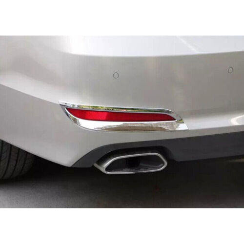 for Hyundai Sonata 2015-2017 Chrome ABS Rear Bumper Fog Light Frame Trim 2X