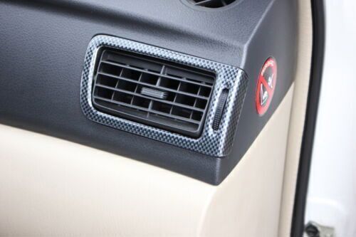 for Toyota for Corolla 2003-08 Console AC LR Air Outlet Frame Trim Carbon Fiber 2P