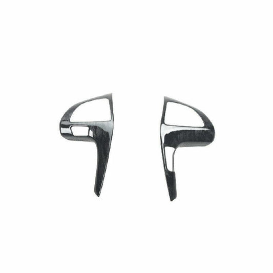 for Toyota Highlander 2008-13 Black Wood Steering Wheel Switch Cover Panel Trim