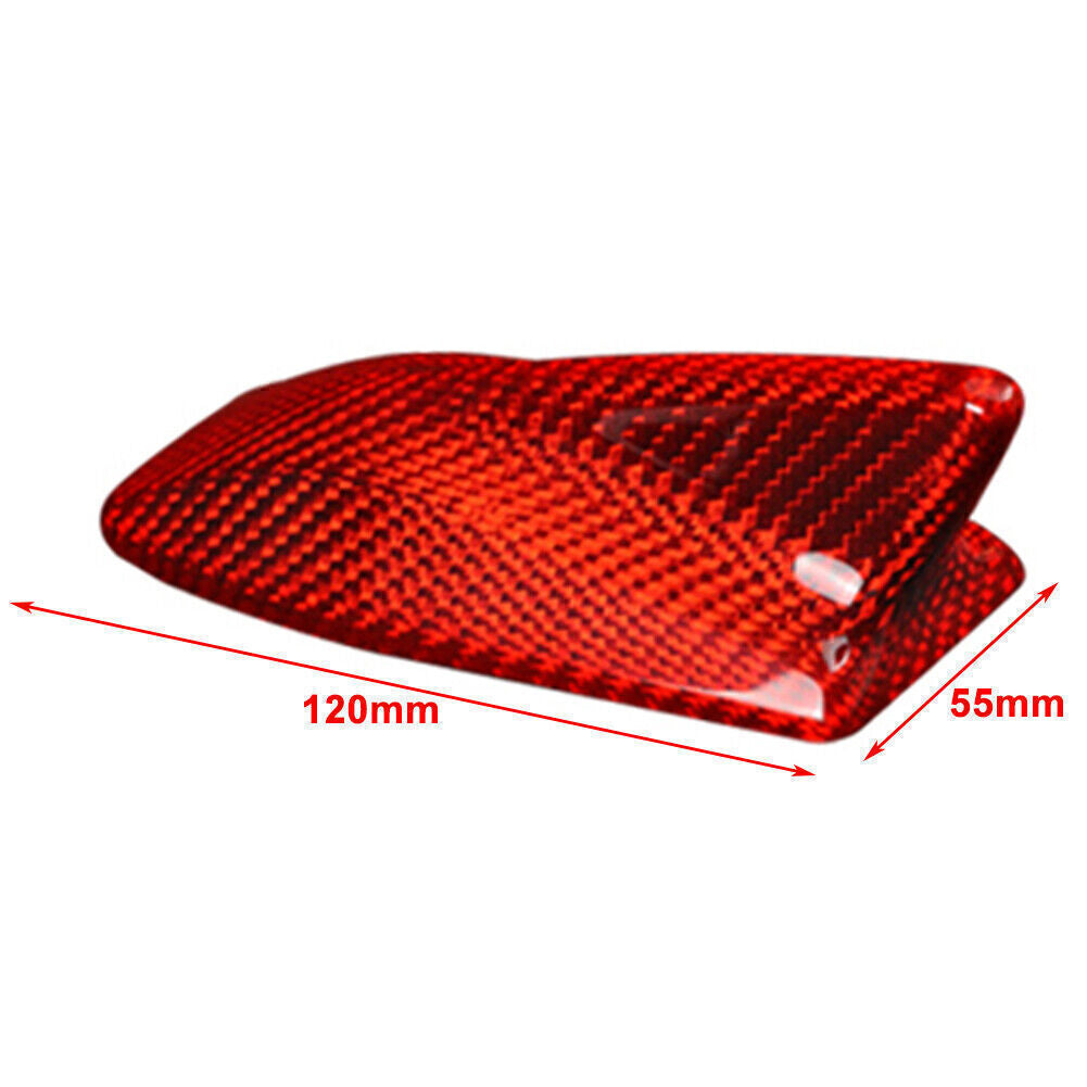 Shark Fin Antenna Cover Sticker Carbon Fiber Red for Lexus IS300C 2009 2010 2011