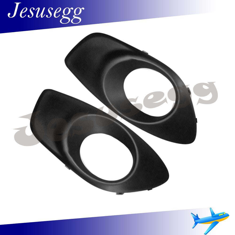 Pair Unpainted Fit for HYUNDAI Santa Fe 2010-12 Fog Light Lamp Cover Left+Right